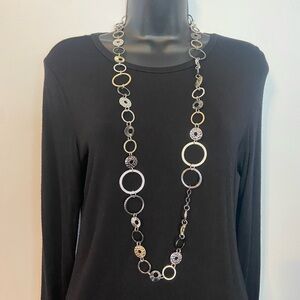 Lia Sophia Gold and Silver Circle Necklace